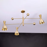 Lisbon Pivot - Diabolo Brass Chandelier - 6 Lights - 32237