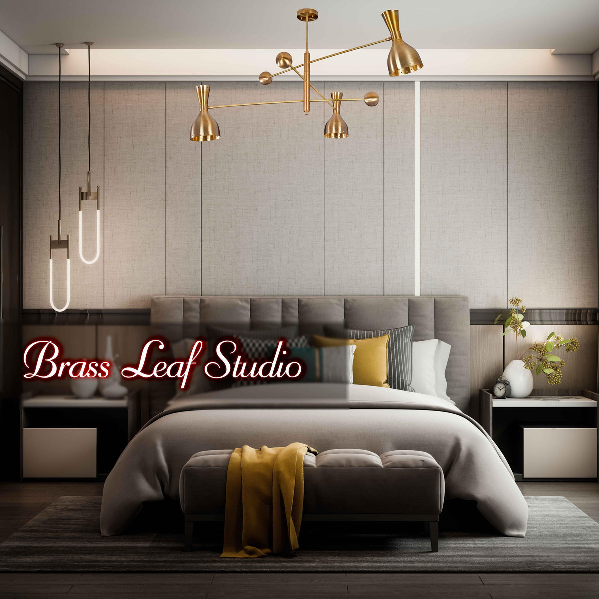 Lisbon Pivot - Diabolo Brass Chandelier - 6 Lights - 32237