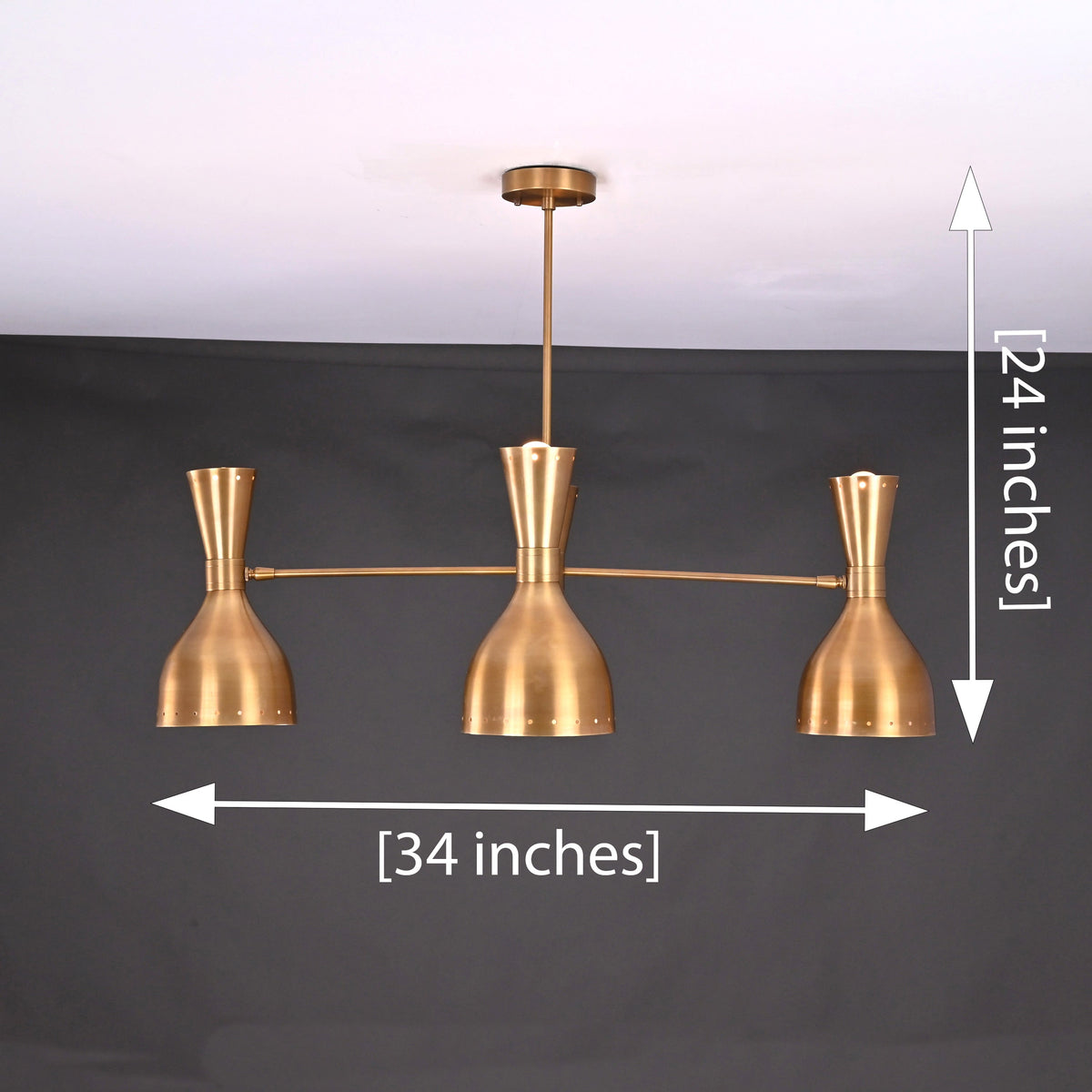 Havana Pivot - Diabolo Ceiling Chandelier - 8 Lights - 32238