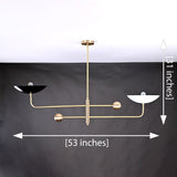 Rome Ortbital  -  Uplifting Chandelier - 2 Lights - 32239