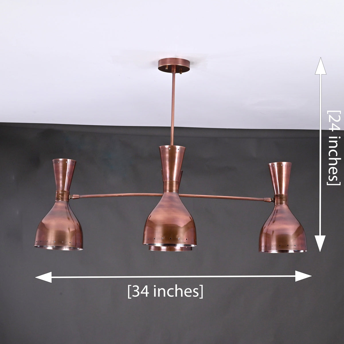 Berlin Pivot - Diabolo Mid-century Chandelier - 8 Lights - 32240