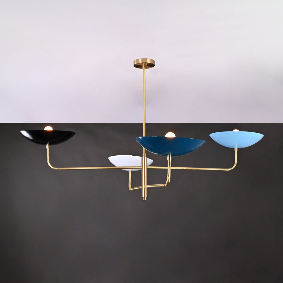 Paris Ortbital  -  Uplifting Ceiling Chandelier - 4 Lights - 32241