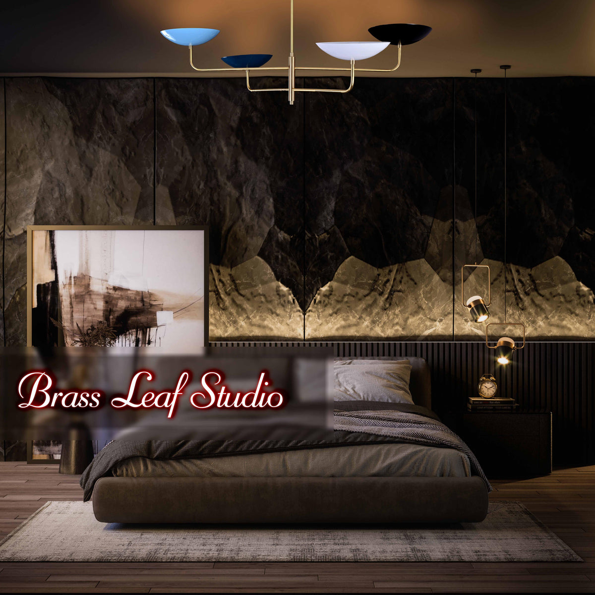 Paris Ortbital  -  Uplifting Ceiling Chandelier - 4 Lights - 32241