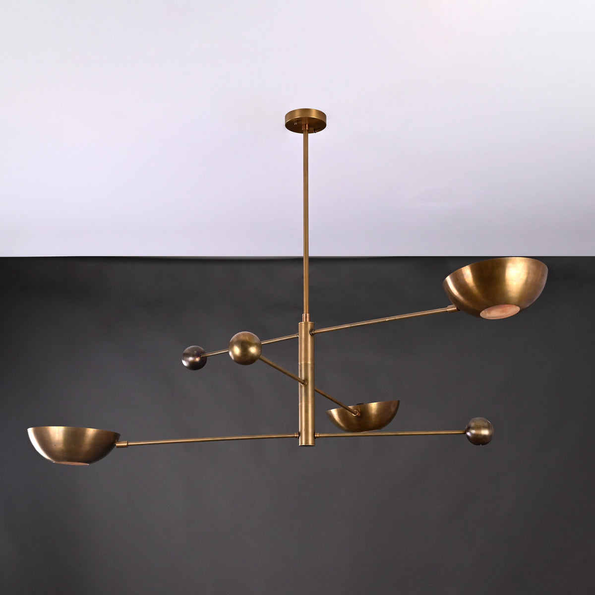 Oslo Orbital Mid-century Chandelier - 3 Lights - 32242