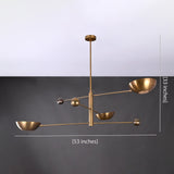 Oslo Orbital Mid-century Chandelier - 3 Lights - 32242