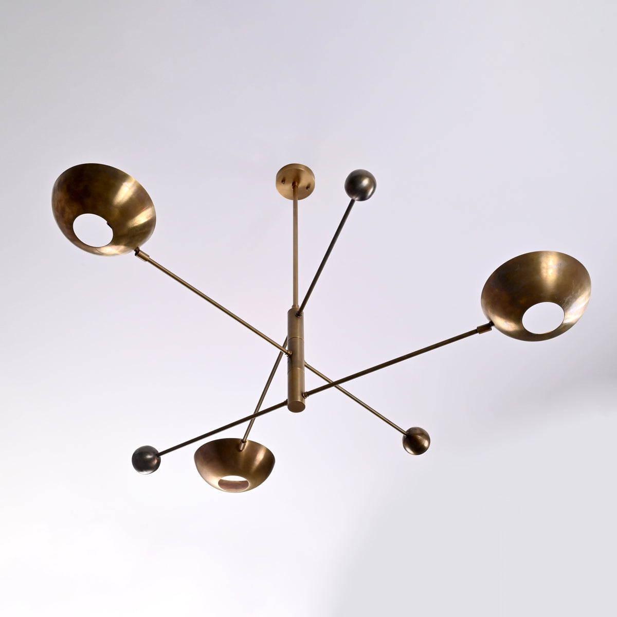 Oslo Orbital Mid-century Chandelier - 3 Lights - 32242