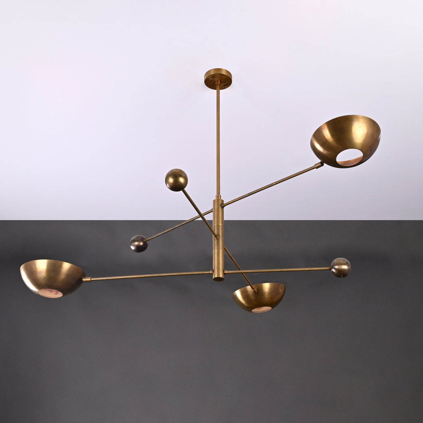 Oslo Orbital Mid-century Chandelier - 3 Lights - 32242