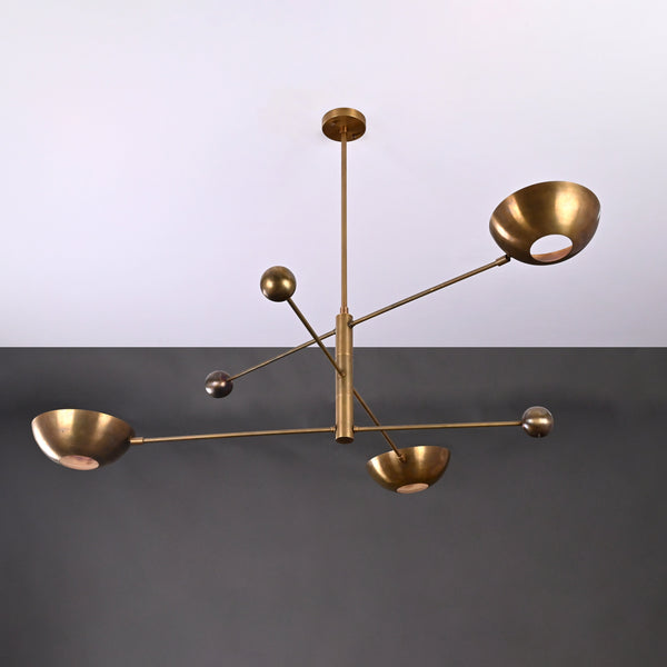 Oslo Orbital Mid-century Chandelier - 3 Lights - 32242
