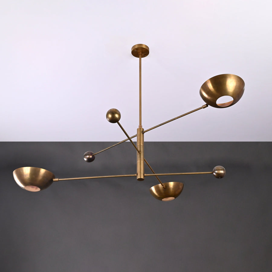 Oslo Orbital Mid-century Chandelier - 3 Lights - 32242