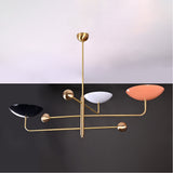 Milan Ortbital  -  Uplifting Mid-century Chandelier - 3 Lights - 32244