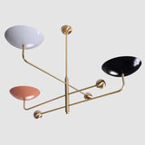 Milan Ortbital  -  Uplifting Mid-century Chandelier - 3 Lights - 32244