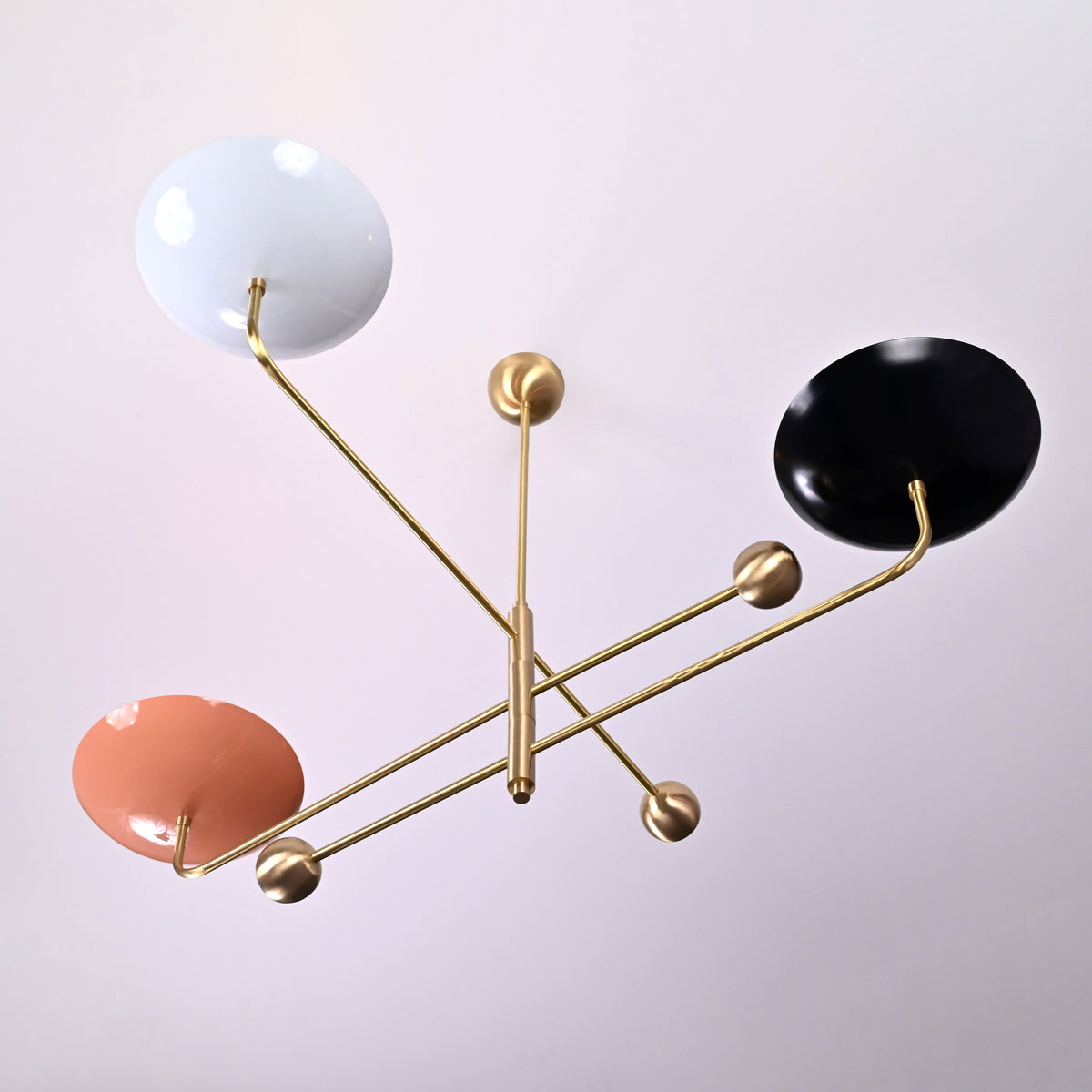 Milan Ortbital  -  Uplifting Mid-century Chandelier - 3 Lights - 32244