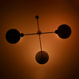 Milan Ortbital  -  Uplifting Mid-century Chandelier - 3 Lights - 32244