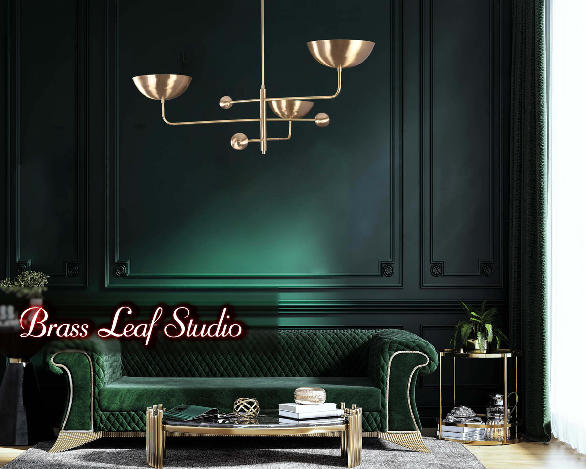 Tokyo Ortbital  -  Uplifting Mid-century Chandelier - 3 Lights - 32245