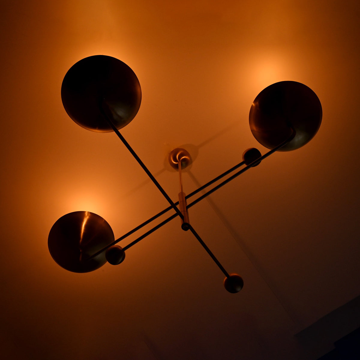 Tokyo Ortbital  -  Uplifting Mid-century Chandelier - 3 Lights - 32245