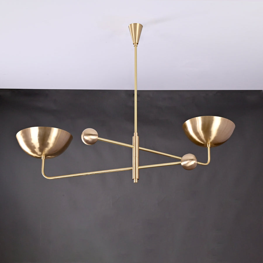 Stockholm Ortbital  -  Uplifting Ceiling Chandelier - 2 Lights - 32246