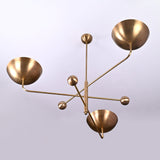 Barcelona Ortbital  -  Uplifting Brass Chandelier - 3 Lights - 32248