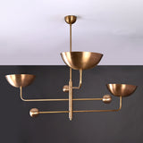 Barcelona Ortbital  -  Uplifting Brass Chandelier - 3 Lights - 32248