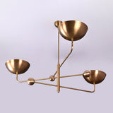 Barcelona Ortbital  -  Uplifting Brass Chandelier - 3 Lights - 32248
