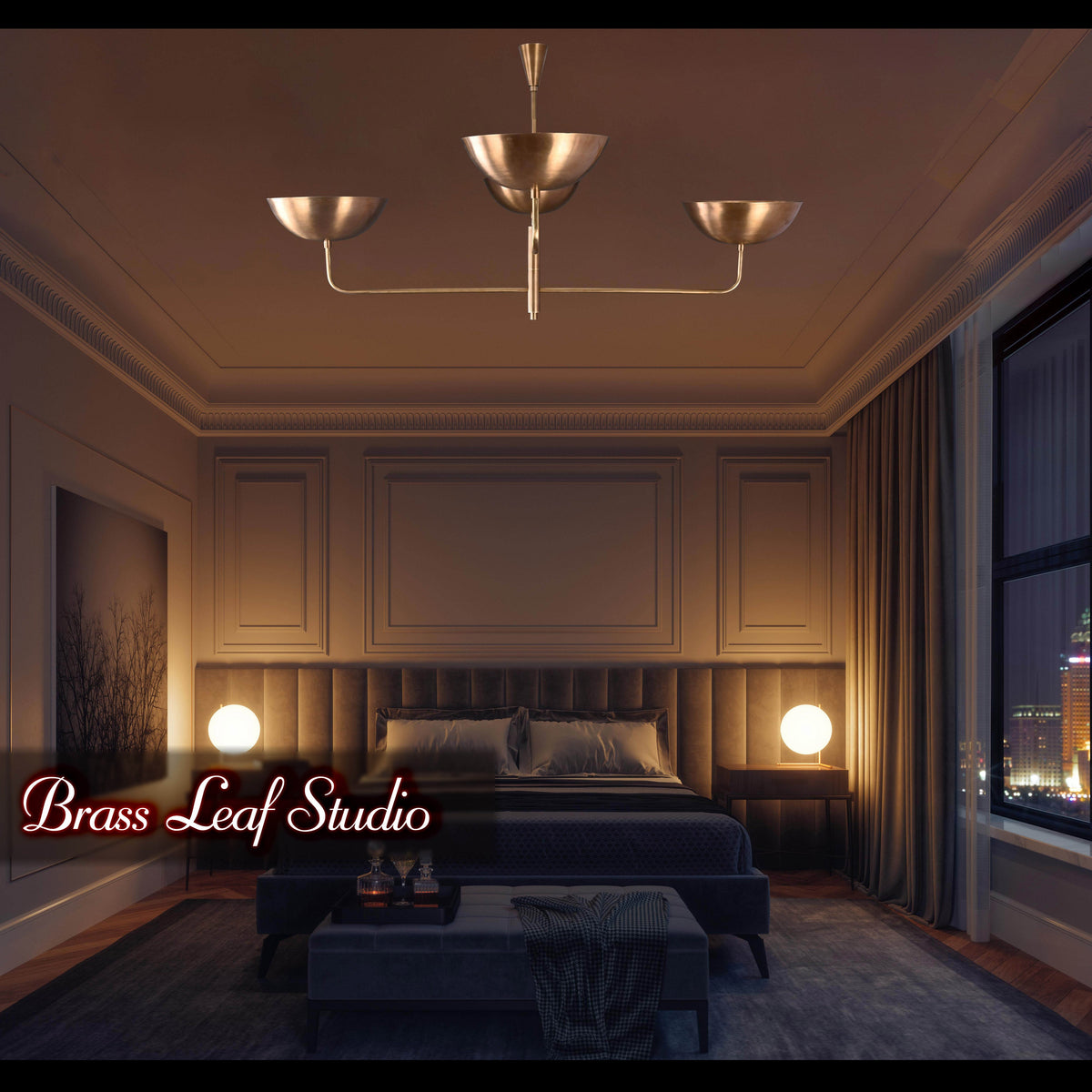 Kyoto Ortbital  -  Uplifting Pendant Chandelier - 4 Lights - 32249