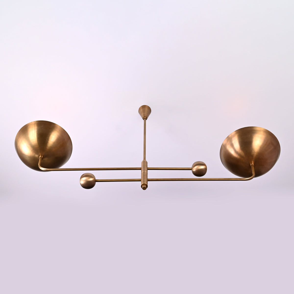 Prague Ortbital  -  Uplifting Mid-century Chandelier - 2 Lights - 32250