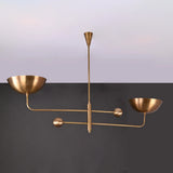 Prague Ortbital  -  Uplifting Mid-century Chandelier - 2 Lights - 32250