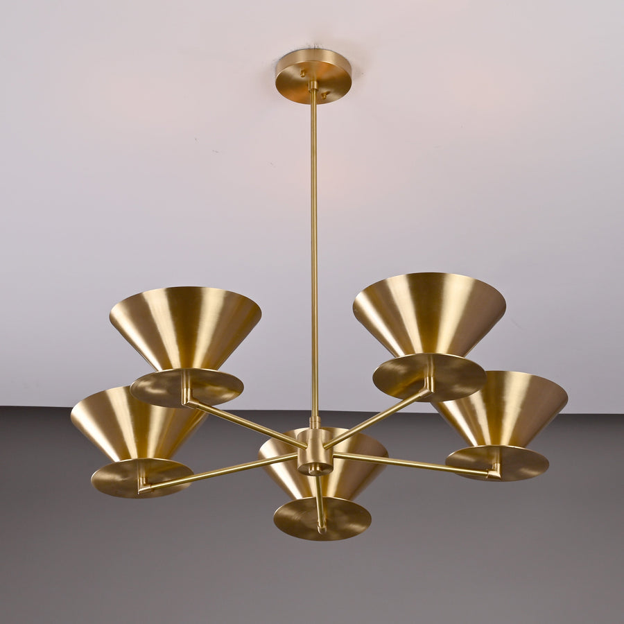 Lisbon Apex  -  Uplifting Chandelier - 5 Lights - 32256