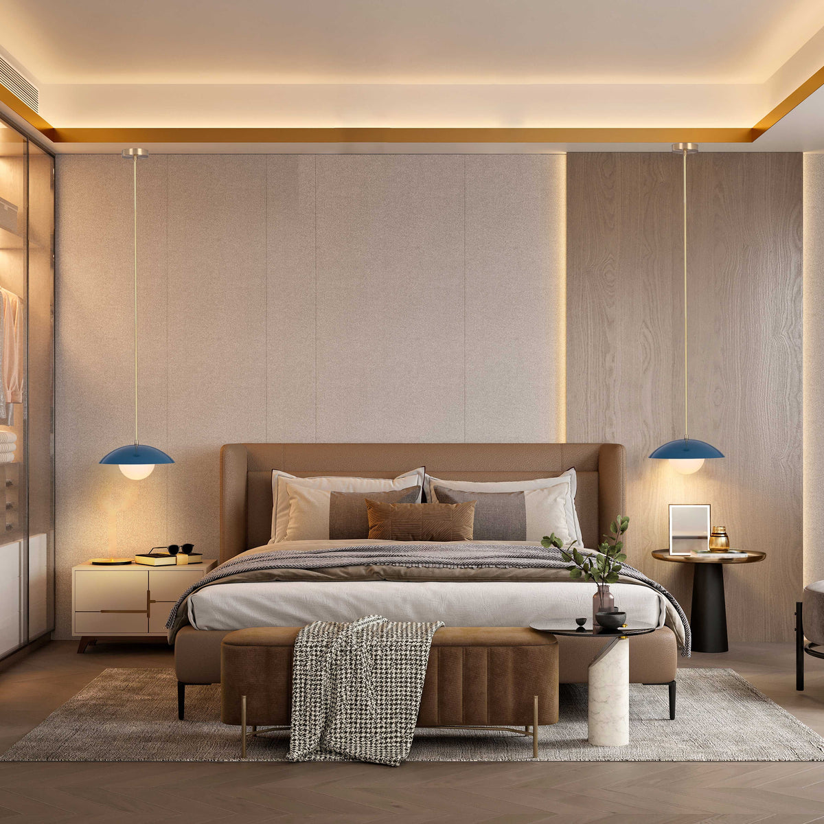 Zurich Halo Mid-century Chandelier - 1 Light - 32260