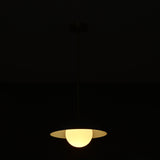 Milan Halo - Brass Chandelier - 1 Light - 32262