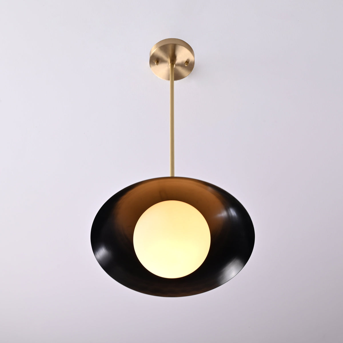 Milan Halo - Brass Chandelier - 1 Light - 32262