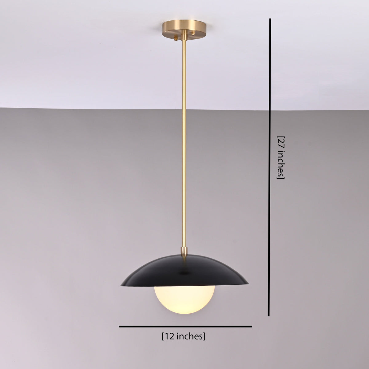 Milan Halo - Brass Chandelier - 1 Light - 32262