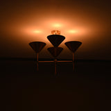 Tokyo Apex  -  Uplifting Mid-century Chandelier - 4 Lights - 32269