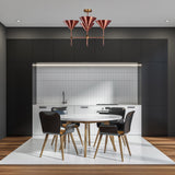Tokyo Apex  -  Uplifting Mid-century Chandelier - 4 Lights - 32269