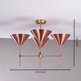 Tokyo Apex  -  Uplifting Mid-century Chandelier - 4 Lights - 32269