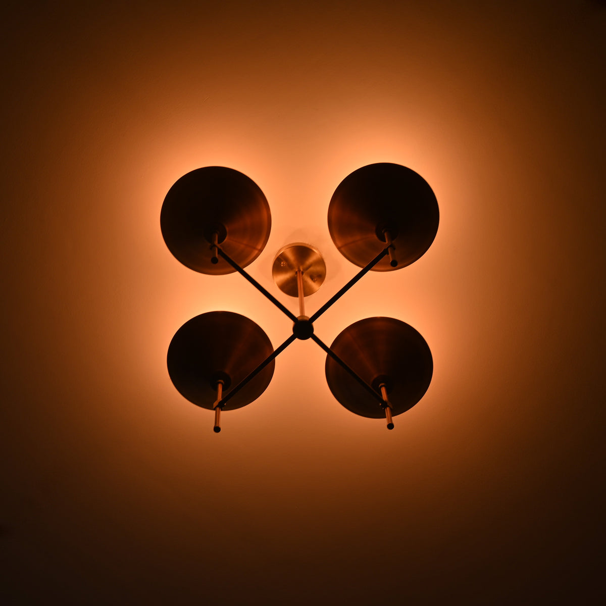 Tokyo Apex  -  Uplifting Mid-century Chandelier - 4 Lights - 32269