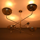 Cairo Ortbital  -  Uplifting Brass Chandelier - 4 Lights - 32278