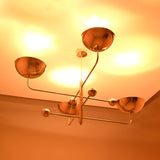 Cairo Ortbital  -  Uplifting Brass Chandelier - 4 Lights - 32278