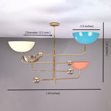 Monaco Ortbital  -  Uplifting Pendant Chandelier - 4 Lights - 32279