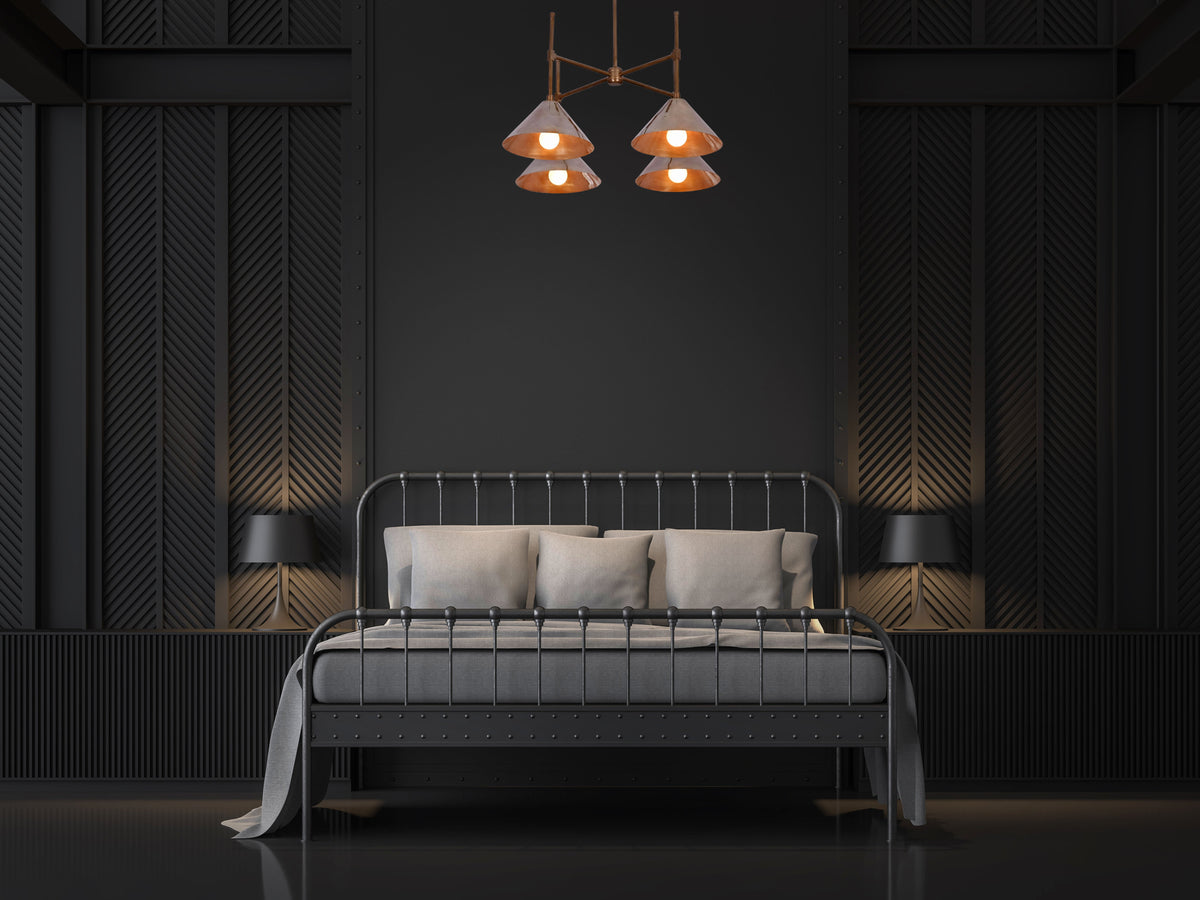 Paris Apex - Brass Chandelier - 4 Lights - 32283
