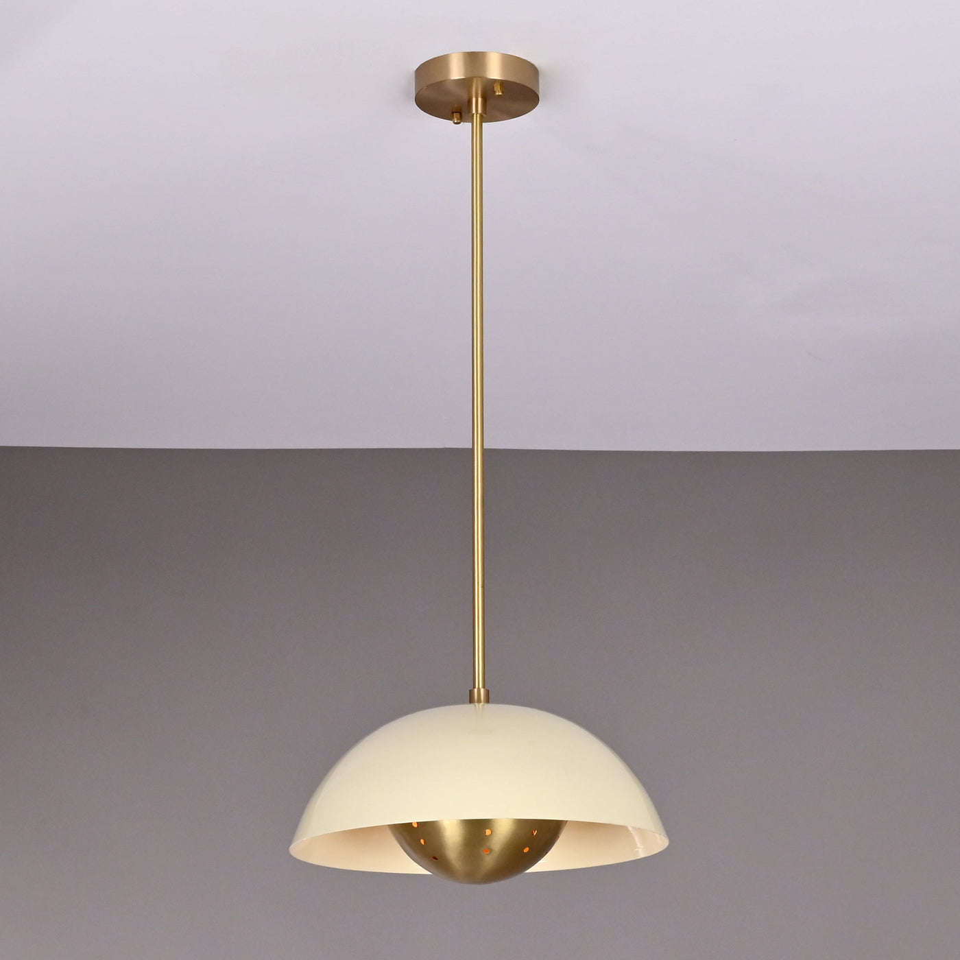 Rome Discus  -  Uplifting Brass Chandelier - 2 Lights - 32285