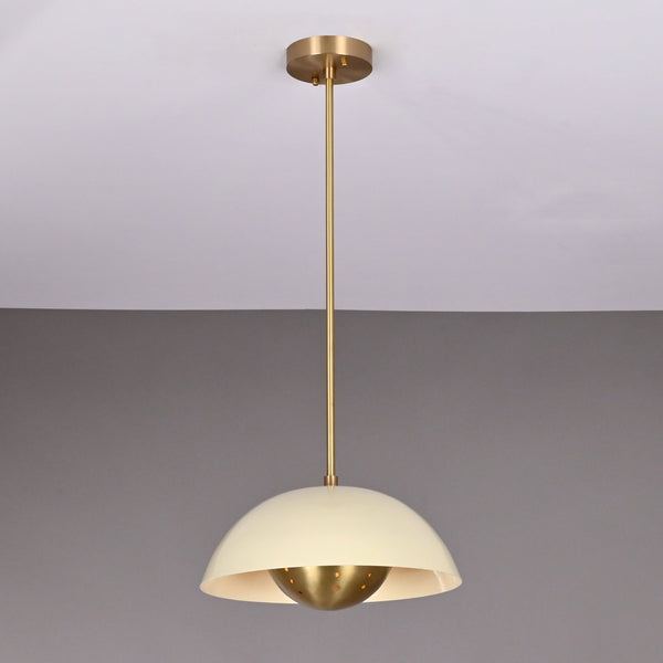Rome Discus  -  Uplifting Brass Chandelier - 2 Lights - 32285