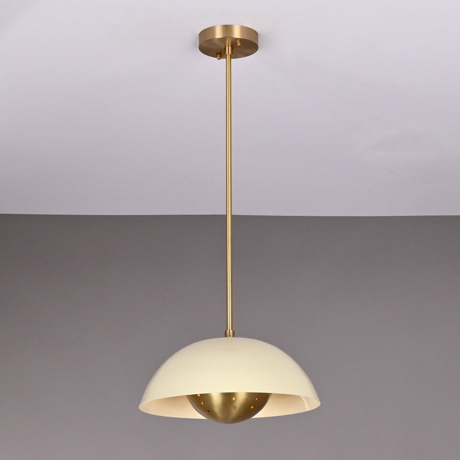 Rome Discus  -  Uplifting Brass Chandelier - 2 Lights - 32285