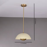 Rome Discus  -  Uplifting Brass Chandelier - 2 Lights - 32285