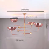 Lisbon Ortbital  -  Uplifting Chandelier - 4 Lights - 32290