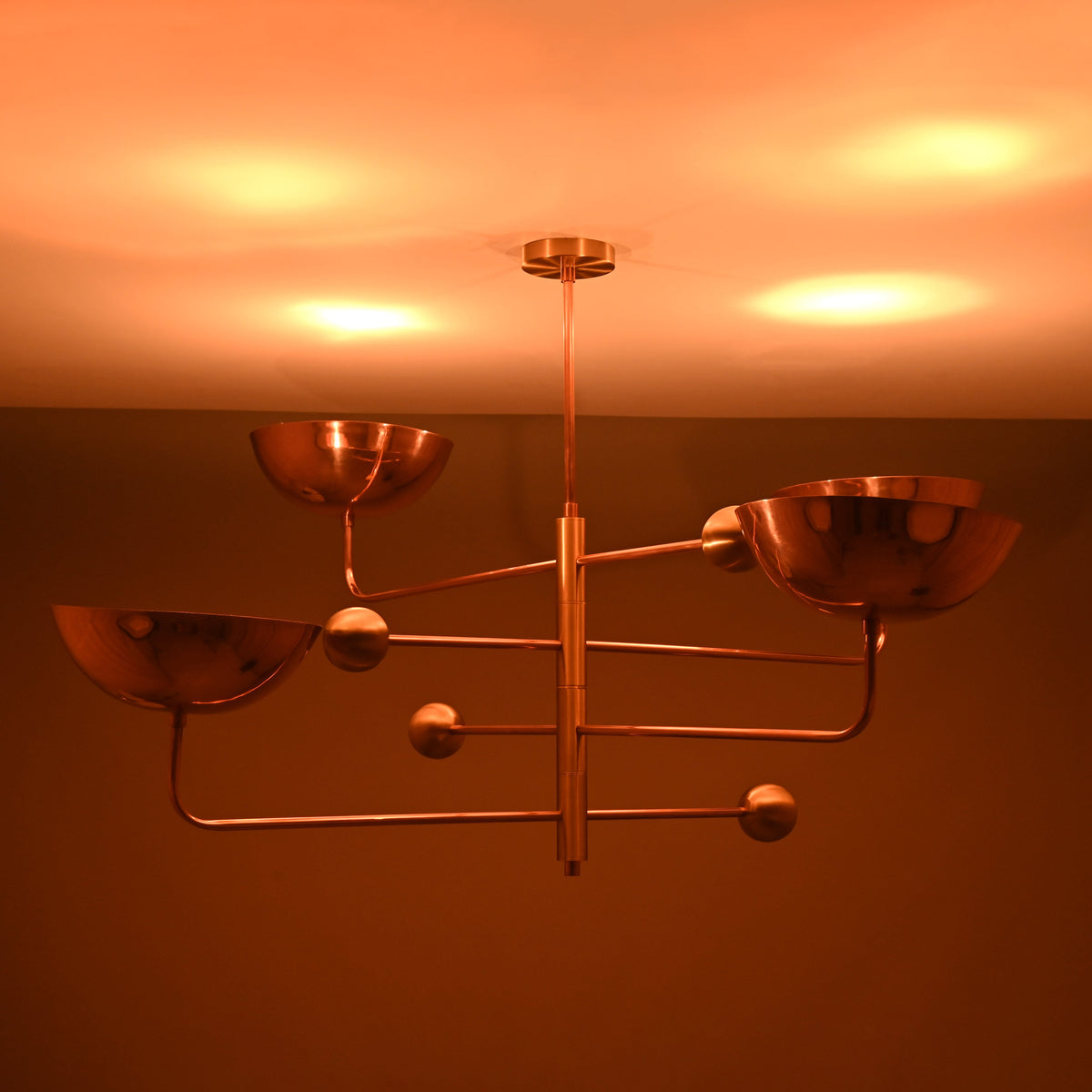 Lisbon Ortbital  -  Uplifting Chandelier - 4 Lights - 32290