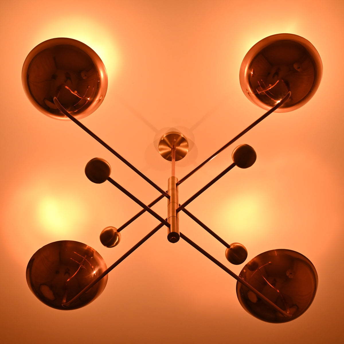Lisbon Ortbital  -  Uplifting Chandelier - 4 Lights - 32290