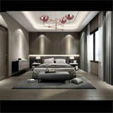 Lisbon Ortbital  -  Uplifting Chandelier - 4 Lights - 32290