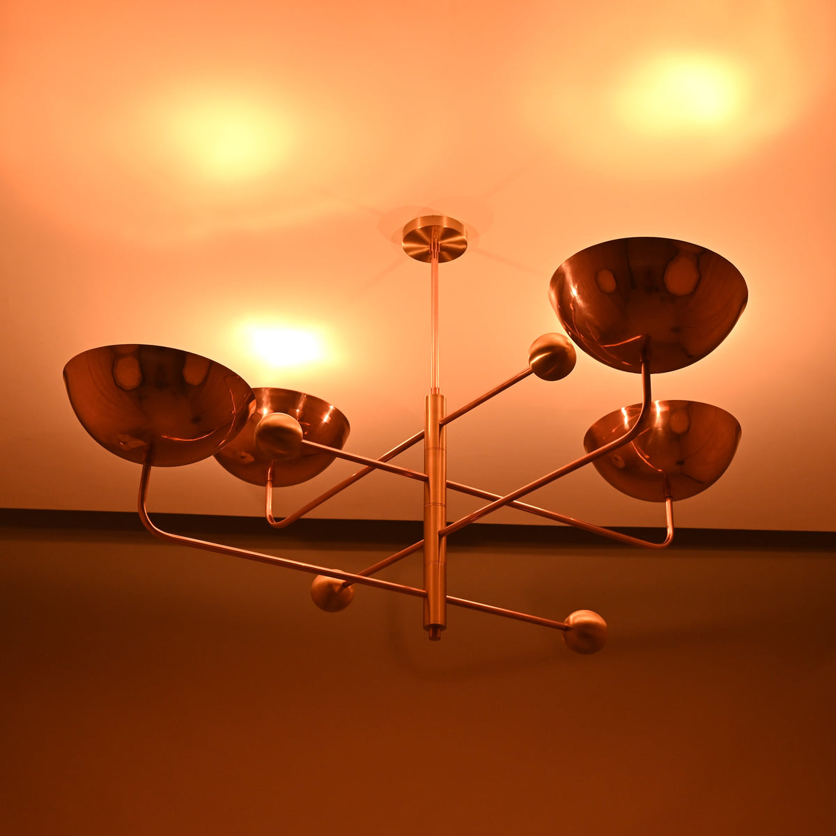 Lisbon Ortbital  -  Uplifting Chandelier - 4 Lights - 32290