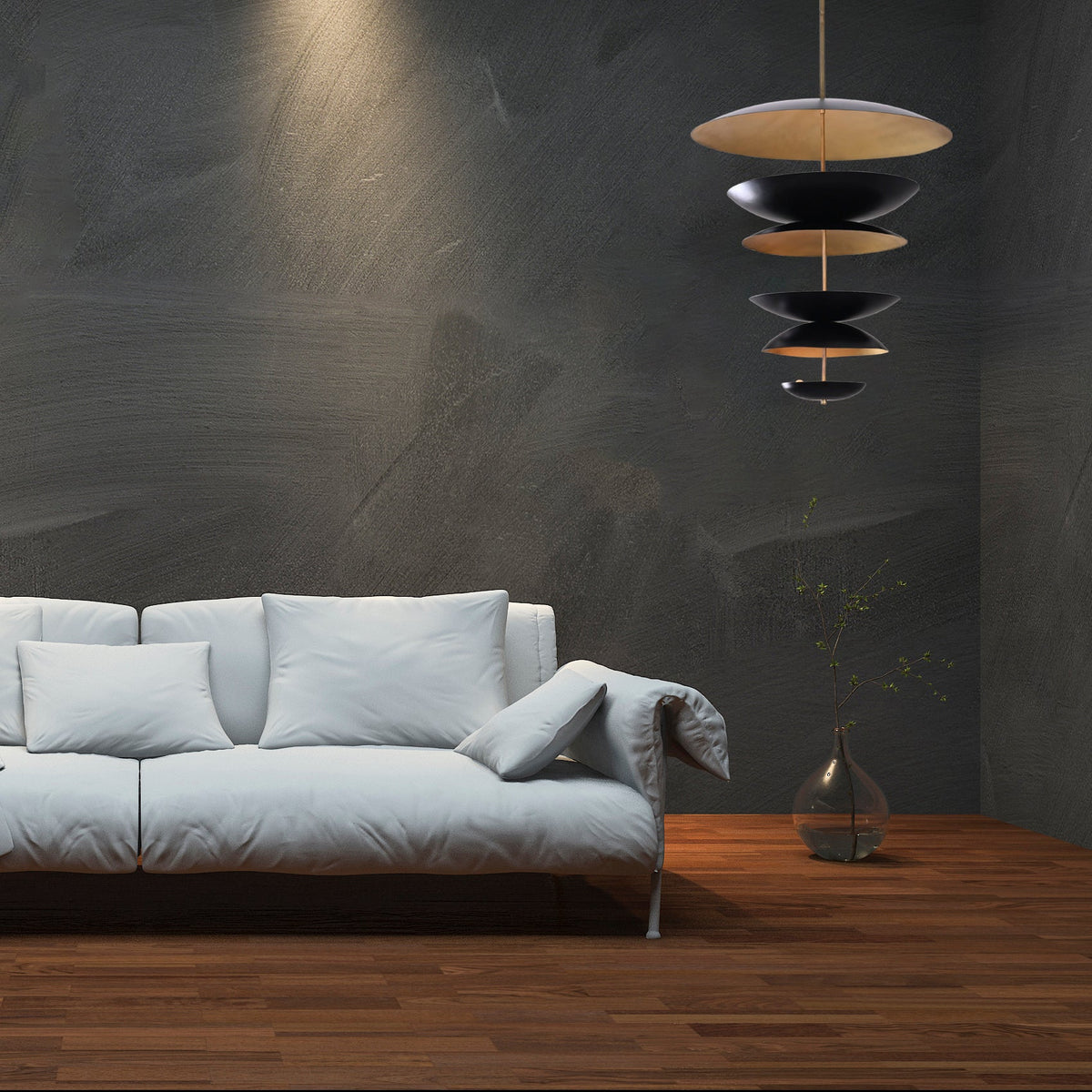 Zurich Cascade  -  Uplifting Ceiling Chandelier - 10 Lights - 32291