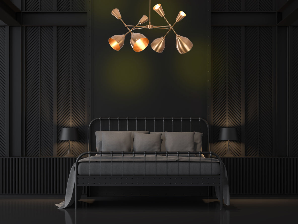 Cairo Pivot - Diabolo Pendant Chandelier - 8 Lights - 32293